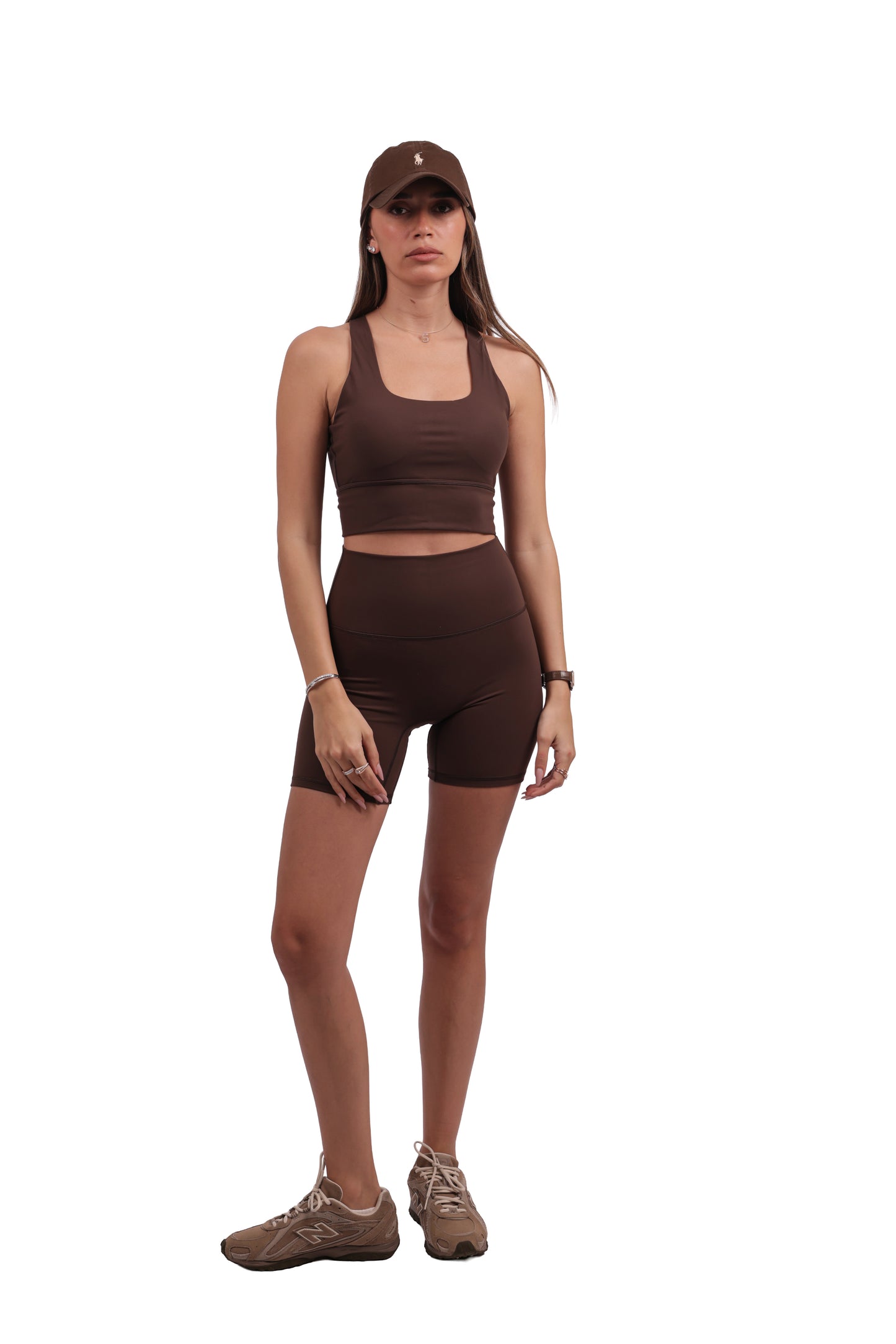 Cross-Back Sports Bra & Seamless Hot Shorts Active Set