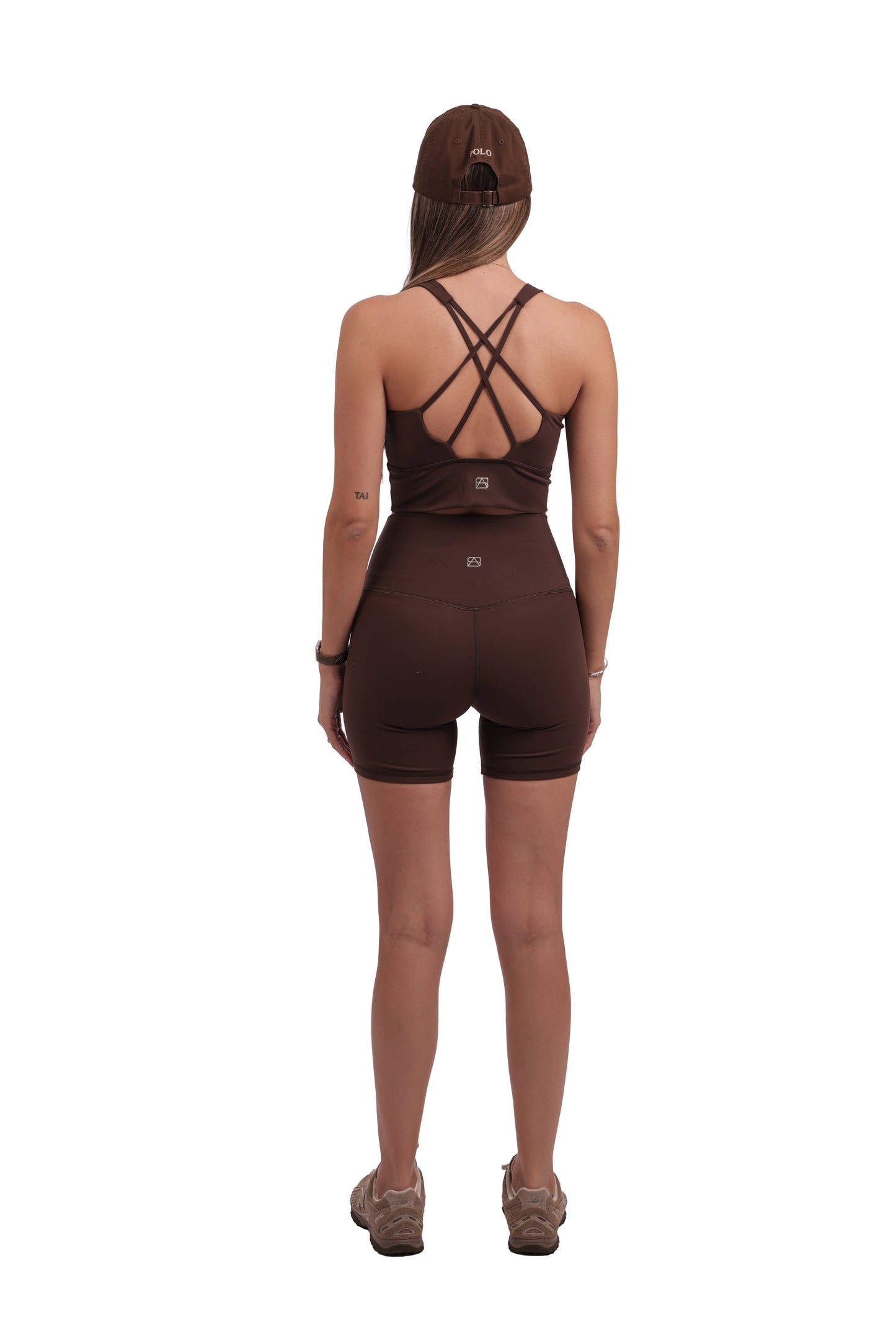 Cross-Back Sports Bra & Seamless Hot Shorts Active Set