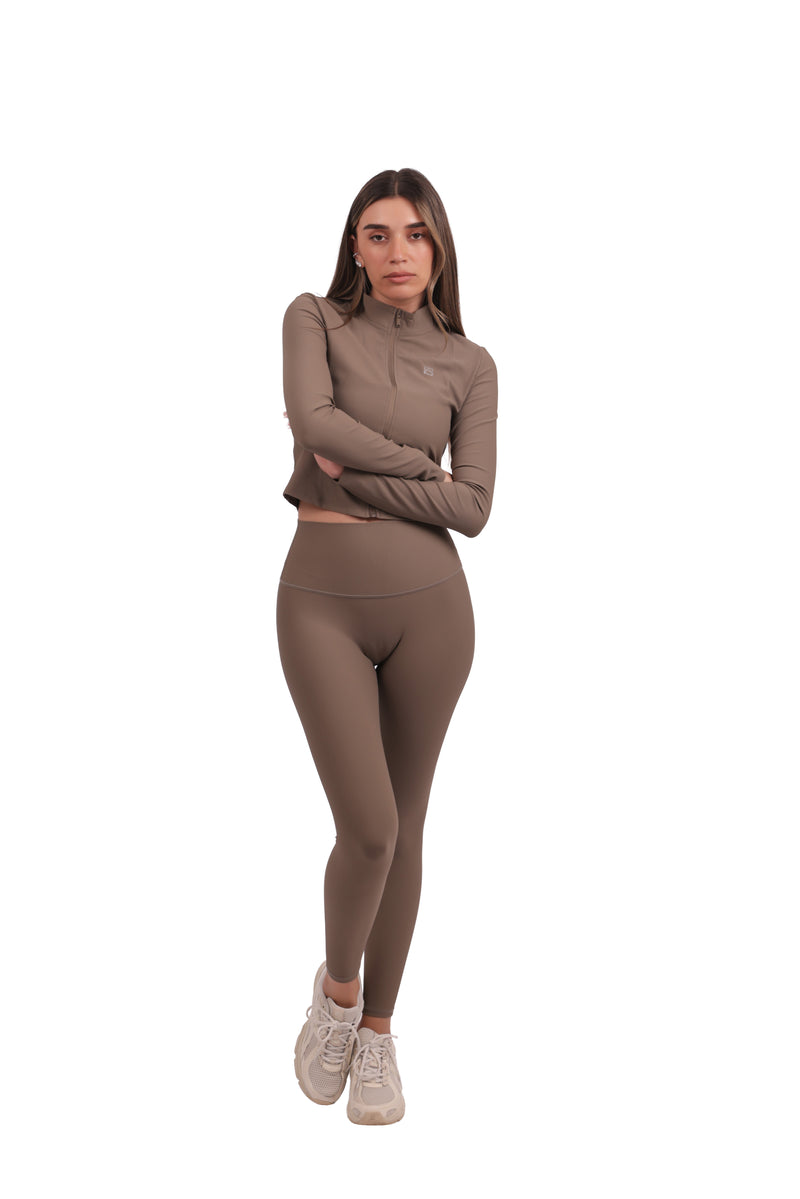 Ribbed Zip-Up Jacket