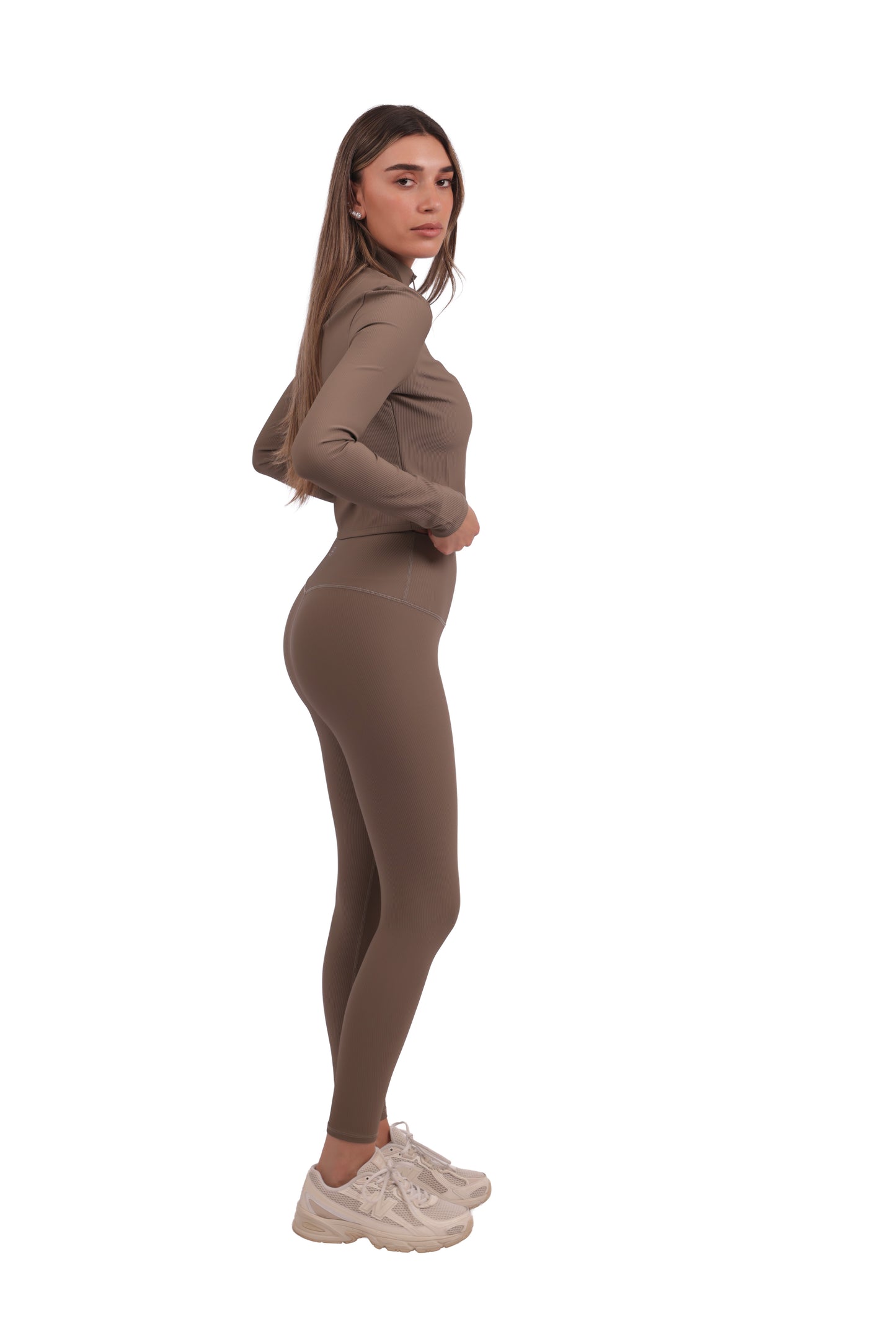 Ribbed Zip-Up Jacket