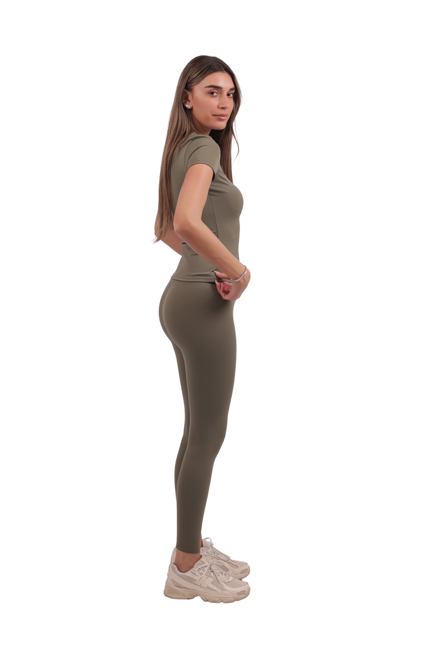 High-Neck Top & Y-Seam Leggings