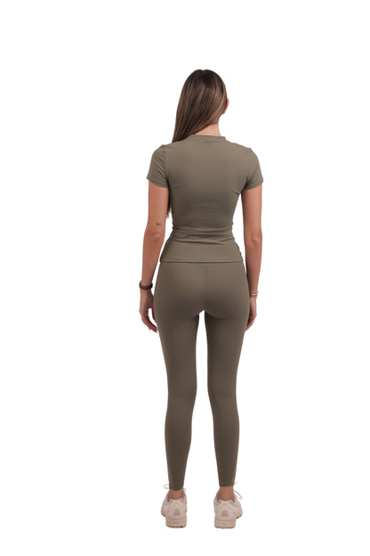 High-Neck Top & Y-Seam Leggings