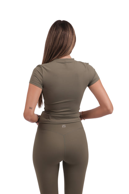 High-Neck Top & Y-Seam Leggings