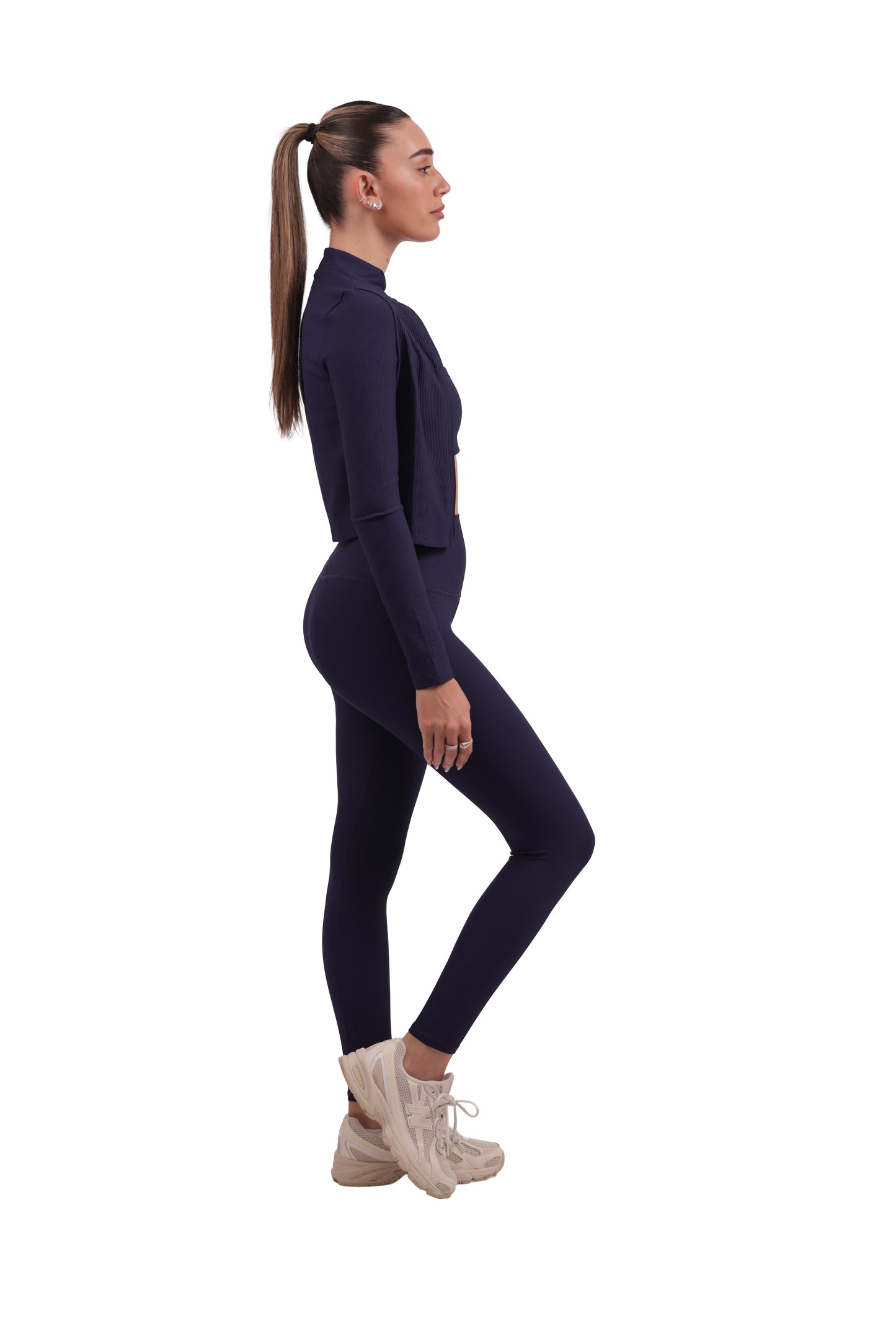 Ribbed Zip-Up Jacket